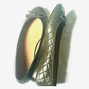 NEW Talbots Corinne Caper Berry Quilted Flats - 7.5 NEW